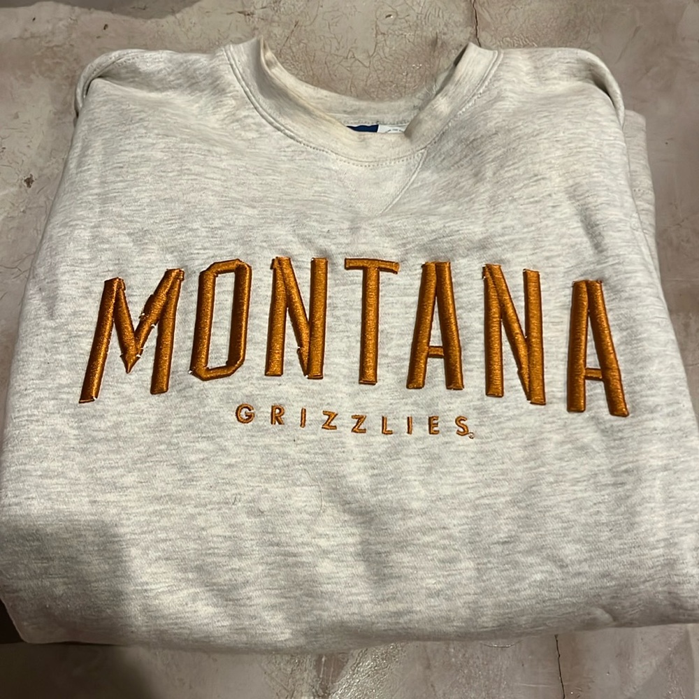 montana grizzlies crew neck